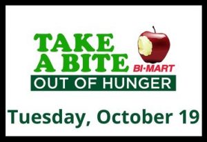 take a bite out of hunger bimart tuesday october 19